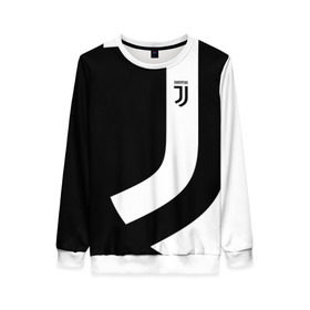 Женский свитшот 3D с принтом Juventus 2018 Original в Петрозаводске, 100% полиэстер с мягким внутренним слоем | круглый вырез горловины, мягкая резинка на манжетах и поясе, свободная посадка по фигуре | fc | fly emirates | лого | париж | спорт | спортивные | фк | футбольный клуб