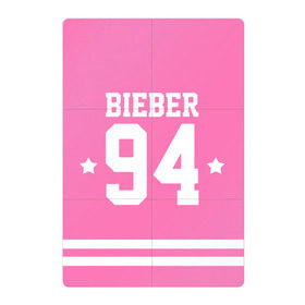 Магнитный плакат 2Х3 с принтом Bieber Team Pink в Петрозаводске, Полимерный материал с магнитным слоем | 6 деталей размером 9*9 см | bieber | justin bieber | бибер | джастин бибер