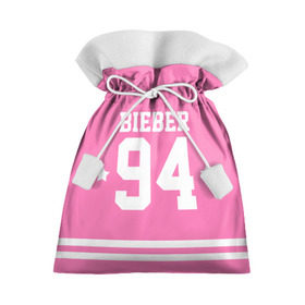 Подарочный 3D мешок с принтом Bieber Team Pink в Петрозаводске, 100% полиэстер | Размер: 29*39 см | bieber | justin bieber | бибер | джастин бибер