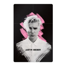Магнитный плакат 2Х3 с принтом Justin Bieber / Pink splash в Петрозаводске, Полимерный материал с магнитным слоем | 6 деталей размером 9*9 см | Тематика изображения на принте: bieber | justin bieber | бибер | джастин бибер