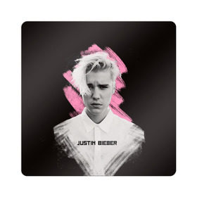 Магнит виниловый Квадрат с принтом Justin Bieber / Pink splash в Петрозаводске, полимерный материал с магнитным слоем | размер 9*9 см, закругленные углы | bieber | justin bieber | бибер | джастин бибер
