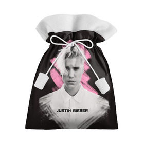 Подарочный 3D мешок с принтом Justin Bieber / Pink splash в Петрозаводске, 100% полиэстер | Размер: 29*39 см | Тематика изображения на принте: bieber | justin bieber | бибер | джастин бибер