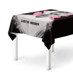 Скатерть 3D с принтом Justin Bieber / Pink splash в Петрозаводске, 100% полиэстер (ткань не мнется и не растягивается) | Размер: 150*150 см | Тематика изображения на принте: bieber | justin bieber | бибер | джастин бибер