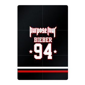 Магнитный плакат 2Х3 с принтом Bieber Team Black в Петрозаводске, Полимерный материал с магнитным слоем | 6 деталей размером 9*9 см | bieber | justin bieber | бибер | джастин бибер