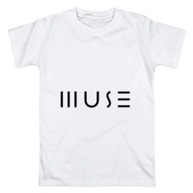 Мужская футболка хлопок с принтом Muse в Петрозаводске, 100% хлопок | прямой крой, круглый вырез горловины, длина до линии бедер, слегка спущенное плечо. | muse | доминик ховард | крис уолстенхолм | муза | музе | мусе | мэттью беллами | рок группа