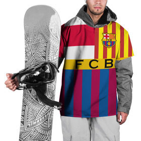 Накидка на куртку 3D с принтом FC Barcelona в Петрозаводске, 100% полиэстер |  | barcelona | football | logo | spain | sport | арт | барселона | испания | лига | лого | спорт | текстура | фк | футбол | футбольный клуб | эмблема