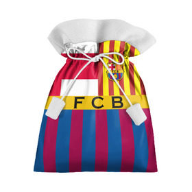 Подарочный 3D мешок с принтом FC Barcelona в Петрозаводске, 100% полиэстер | Размер: 29*39 см | barcelona | football | logo | spain | sport | арт | барселона | испания | лига | лого | спорт | текстура | фк | футбол | футбольный клуб | эмблема