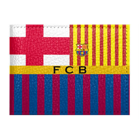Обложка для студенческого билета с принтом FC Barcelona в Петрозаводске, натуральная кожа | Размер: 11*8 см; Печать на всей внешней стороне | Тематика изображения на принте: barcelona | football | logo | spain | sport | арт | барселона | испания | лига | лого | спорт | текстура | фк | футбол | футбольный клуб | эмблема