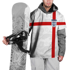 Накидка на куртку 3D с принтом Англия, форма в Петрозаводске, 100% полиэстер |  | fc |   сборная | англия | спорт | спортивные | фк | футбол | футбольный клуб