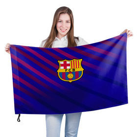 Флаг 3D с принтом FC Barcelona в Петрозаводске, 100% полиэстер | плотность ткани — 95 г/м2, размер — 67 х 109 см. Принт наносится с одной стороны | barcelona | football | logo | spain | sport | арт | барселона | испания | лига | лого | спорт | текстура | фк | футбол | футбольный клуб | эмблема