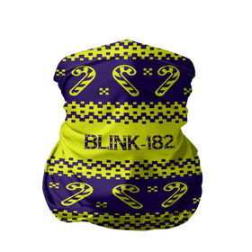 Бандана-труба 3D с принтом Blink-182 NEW YEAR COLLECTION в Петрозаводске, 100% полиэстер, ткань с особыми свойствами — Activecool | плотность 150‒180 г/м2; хорошо тянется, но сохраняет форму | 