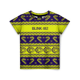 Детская футболка 3D с принтом Blink-182 NEW YEAR COLLECTION в Петрозаводске, 100% гипоаллергенный полиэфир | прямой крой, круглый вырез горловины, длина до линии бедер, чуть спущенное плечо, ткань немного тянется | Тематика изображения на принте: 