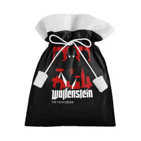 Подарочный 3D мешок с принтом Wolfenstein в Петрозаводске, 100% полиэстер | Размер: 29*39 см | bj | castle | colossus | new order | old blood | wolfenstein | би джей | блаcковиц | блажкович | блацкович | вольфенштайн | вольфенштейн | вульфенштайн | вульфенштейн | уильям