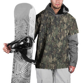 Накидка на куртку 3D с принтом Камуфляж с кактусами в Петрозаводске, 100% полиэстер |  | Тематика изображения на принте: кактус | колючки | мексика | милитари | паттрен | пустыня | растения | хаки | шипы