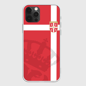 Чехол для iPhone 12 Pro с принтом Сербия, форма в Петрозаводске, силикон | область печати: задняя сторона чехла, без боковых панелей | fc | сербия | спорт | спортивные | фк | футбол | футбольный клуб