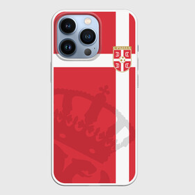 Чехол для iPhone 13 Pro с принтом Сербия, форма в Петрозаводске,  |  | fc | сербия | спорт | спортивные | фк | футбол | футбольный клуб