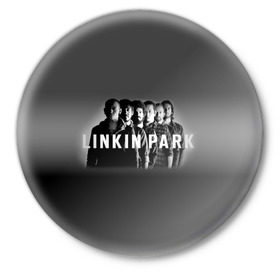 Значок с принтом Группа Linkin Park в Петрозаводске,  металл | круглая форма, металлическая застежка в виде булавки | bennington | chester | linkin park | альтернативный | беннингтон | группа | ленкин | линкин | майк | метал | музыкант | ню | нюметал | парк | певец | рок | рэп | честер | электроник