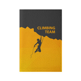 Обложка для паспорта матовая кожа с принтом climbing в Петрозаводске, натуральная матовая кожа | размер 19,3 х 13,7 см; прозрачные пластиковые крепления | Тематика изображения на принте: adrenaline | extreme | hiking | mountaineering | mountains | risk | rock climb | rocks | sport | адреналин | альпинизм | высота | горы | риск | скалолазание | скалы | спорт | туризм | экстрим