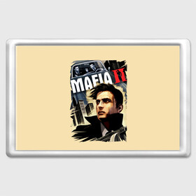 Магнит 45*70 с принтом MAFIA 2 в Петрозаводске, Пластик | Размер: 78*52 мм; Размер печати: 70*45 | Тематика изображения на принте: gangster | gun | mafia | гангстер | игра | мафия | оружия | сша | чикаго