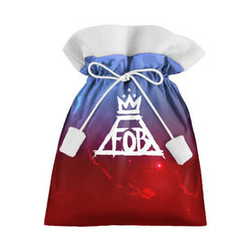 Подарочный 3D мешок с принтом FALL OUT BOY SPACE COLLECTION в Петрозаводске, 100% полиэстер | Размер: 29*39 см | fall out boy | logo | music | pop | rock | альтернатива | металл | музыка | музыкальный | поп | рок