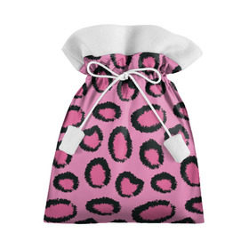 Подарочный 3D мешок с принтом Розовый гепард в Петрозаводске, 100% полиэстер | Размер: 29*39 см | Тематика изображения на принте: африка | животное | леопард