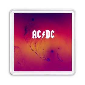 Магнит 55*55 с принтом AC DC COLLECTION SPACE EDITION в Петрозаводске, Пластик | Размер: 65*65 мм; Размер печати: 55*55 мм | Тематика изображения на принте: ac dc | logo | music | pop | rock | usa | альтернатива | металл | музыка | музыкальный | поп | рок