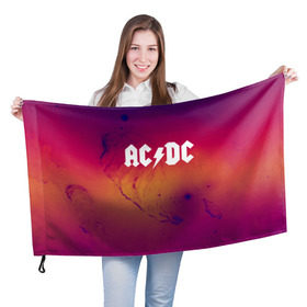 Флаг 3D с принтом AC DC COLLECTION SPACE EDITION в Петрозаводске, 100% полиэстер | плотность ткани — 95 г/м2, размер — 67 х 109 см. Принт наносится с одной стороны | ac dc | logo | music | pop | rock | usa | альтернатива | металл | музыка | музыкальный | поп | рок