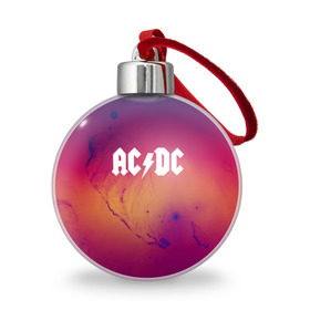 Ёлочный шар с принтом AC DC COLLECTION SPACE EDITION в Петрозаводске, Пластик | Диаметр: 77 мм | ac dc | logo | music | pop | rock | usa | альтернатива | металл | музыка | музыкальный | поп | рок