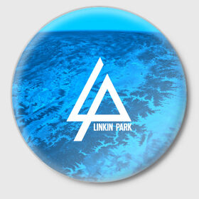 Значок с принтом LINKIN PARK COLD COLLECTION в Петрозаводске,  металл | круглая форма, металлическая застежка в виде булавки | 