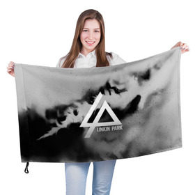 Флаг 3D с принтом LINKIN PARK GRAY ABSTRACT ROCK в Петрозаводске, 100% полиэстер | плотность ткани — 95 г/м2, размер — 67 х 109 см. Принт наносится с одной стороны | linkin park | logo | music | pop | rock | альтернатива | металл | музыка | музыкальный | поп | рок | честер беннингтон