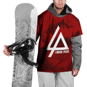 Накидка на куртку 3D с принтом LINKIN PARK COLOR RED MUSIC в Петрозаводске, 100% полиэстер |  | linkin park | logo | music | pop | rock | альтернатива | металл | музыка | музыкальный | поп | рок | честер беннингтон