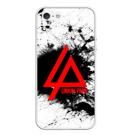 Чехол для iPhone 5/5S матовый с принтом LINKIN PARK SPRAY GRAY в Петрозаводске, Силикон | Область печати: задняя сторона чехла, без боковых панелей | linkin park | logo | music | pop | rock | альтернатива | металл | музыка | музыкальный | поп | рок | честер беннингтон