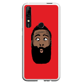 Чехол для Honor P Smart Z с принтом James Harden в Петрозаводске, Силикон | Область печати: задняя сторона чехла, без боковых панелей | 13 | fear the beard | houston rockets | mvp | nba | баскетбол | джеймс харден | нба | хьюстон рокетс