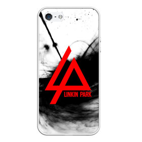 Чехол для iPhone 5/5S матовый с принтом LINKIN PARK GRAY SMOKE MUSIC в Петрозаводске, Силикон | Область печати: задняя сторона чехла, без боковых панелей | linkin park | logo | music | pop | rock | альтернатива | металл | музыка | музыкальный | поп | рок | честер беннингтон