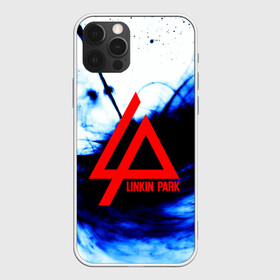 Чехол для iPhone 12 Pro с принтом LINKIN PARK BLUE SMOKE  в Петрозаводске, силикон | область печати: задняя сторона чехла, без боковых панелей | linkin park | logo | music | pop | rock | альтернатива | металл | музыка | музыкальный | поп | рок | честер беннингтон