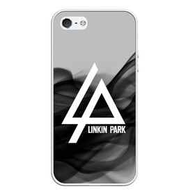 Чехол для iPhone 5/5S матовый с принтом LINKIN PARK SMOKE GRAY 2018 в Петрозаводске, Силикон | Область печати: задняя сторона чехла, без боковых панелей | linkin park | logo | music | pop | rock | альтернатива | металл | музыка | музыкальный | поп | рок | честер беннингтон