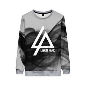 Женский свитшот 3D с принтом LINKIN PARK SMOKE GRAY 2018 в Петрозаводске, 100% полиэстер с мягким внутренним слоем | круглый вырез горловины, мягкая резинка на манжетах и поясе, свободная посадка по фигуре | linkin park | logo | music | pop | rock | альтернатива | металл | музыка | музыкальный | поп | рок | честер беннингтон