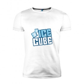 Мужская футболка премиум с принтом Ice Cube в Петрозаводске, 92% хлопок, 8% лайкра | приталенный силуэт, круглый вырез ворота, длина до линии бедра, короткий рукав | hip hop | hiphop | ice cube | mc | n.w.a | rap | айс | гангса | джексон | западное побережье | куб | кубе | кубик льда | кьюб | мс | о ши | оши | реп | репер | речитатив | рэп | рэпер | хип | хипхоп | хоп