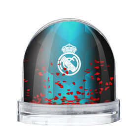 Водяной шар с принтом Real Madrid Geometry Sport в Петрозаводске, Пластик | Изображение внутри шара печатается на глянцевой фотобумаге с двух сторон | emirates | fc | real madrid | геометрия | реал мадрид | футбольный клуб | эмблема