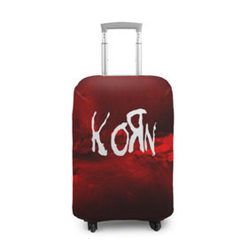 Чехол для чемодана 3D с принтом KORN(MUSIC ABSTRACT SYLE) в Петрозаводске, 86% полиэфир, 14% спандекс | двустороннее нанесение принта, прорези для ручек и колес | korn | logo | music | pop | rock | альтернатива | металл | музыка | музыкальный | поп | рок