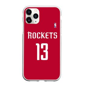 Чехол для iPhone 11 Pro Max матовый с принтом Houston Rockets в Петрозаводске, Силикон |  | Тематика изображения на принте: 13 | fear the beard | houston rockets | nba | rise sports | баскетбол | баскетбольная | джеймс харден | нба | номер | спортивная | форма | хьюстон рокетс