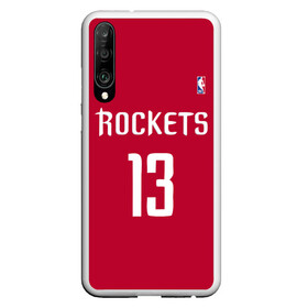 Чехол для Honor P30 с принтом Houston Rockets в Петрозаводске, Силикон | Область печати: задняя сторона чехла, без боковых панелей | Тематика изображения на принте: 13 | fear the beard | houston rockets | nba | rise sports | баскетбол | баскетбольная | джеймс харден | нба | номер | спортивная | форма | хьюстон рокетс