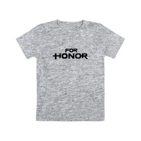 Детская футболка хлопок с принтом For Honor в Петрозаводске, 100% хлопок | круглый вырез горловины, полуприлегающий силуэт, длина до линии бедер | Тематика изображения на принте: for honor