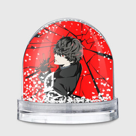Водяной шар с принтом Red в Петрозаводске, Пластик | Изображение внутри шара печатается на глянцевой фотобумаге с двух сторон | anime | persona 5 | аниме | персона 5