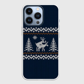 Чехол для iPhone 13 Pro с принтом Неприличные Олени в Петрозаводске,  |  | Тематика изображения на принте: 2019 | 2020 | 2021 | 2022 | 2023 | 2024 | 2025 | вязание | вязаный | год | дед | елка | елки | лес | мороз | новый | олени | олень | оленями | прикол | свитер | снегурочка | шутка | юмор