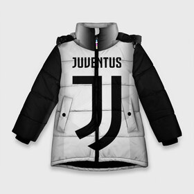 Зимняя куртка для девочек 3D с принтом Juventus 2018 Original в Петрозаводске, ткань верха — 100% полиэстер; подклад — 100% полиэстер, утеплитель — 100% полиэстер. | длина ниже бедра, удлиненная спинка, воротник стойка и отстегивающийся капюшон. Есть боковые карманы с листочкой на кнопках, утяжки по низу изделия и внутренний карман на молнии. 

Предусмотрены светоотражающий принт на спинке, радужный светоотражающий элемент на пуллере молнии и на резинке для утяжки. | fly emirates | juventus | ronaldo | клуб | линии | мода | модные | мяч | реал мадрид | спорт | спортивные | стиль | футбол | футбольный клуб | экстрим | эмблема | ювентус