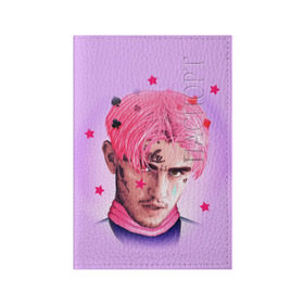 Обложка для паспорта матовая кожа с принтом Lil Prince в Петрозаводске, натуральная матовая кожа | размер 19,3 х 13,7 см; прозрачные пластиковые крепления | lil peep | rap | густав ор | лил пип | рэп