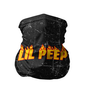 Бандана-труба 3D с принтом Lil Fire Peep в Петрозаводске, 100% полиэстер, ткань с особыми свойствами — Activecool | плотность 150‒180 г/м2; хорошо тянется, но сохраняет форму | lil peep | rap | густав ор | лил пип | рэп