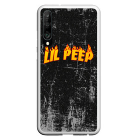 Чехол для Honor P30 с принтом Lil Fire Peep в Петрозаводске, Силикон | Область печати: задняя сторона чехла, без боковых панелей | lil peep | rap | густав ор | лил пип | рэп