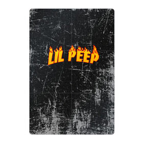 Магнитный плакат 2Х3 с принтом Lil Fire Peep в Петрозаводске, Полимерный материал с магнитным слоем | 6 деталей размером 9*9 см | lil peep | rap | густав ор | лил пип | рэп